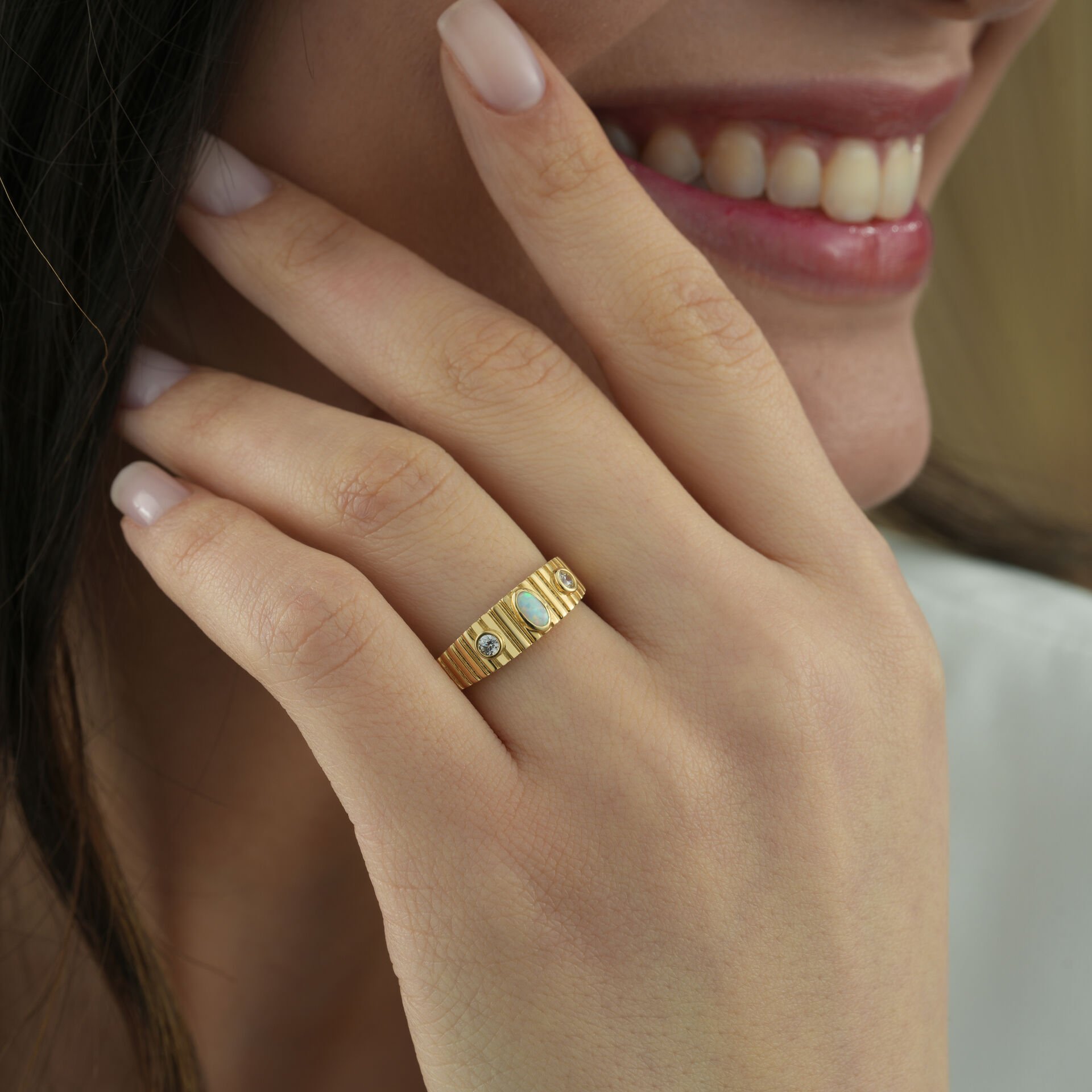 Opal Otantik Yüzük