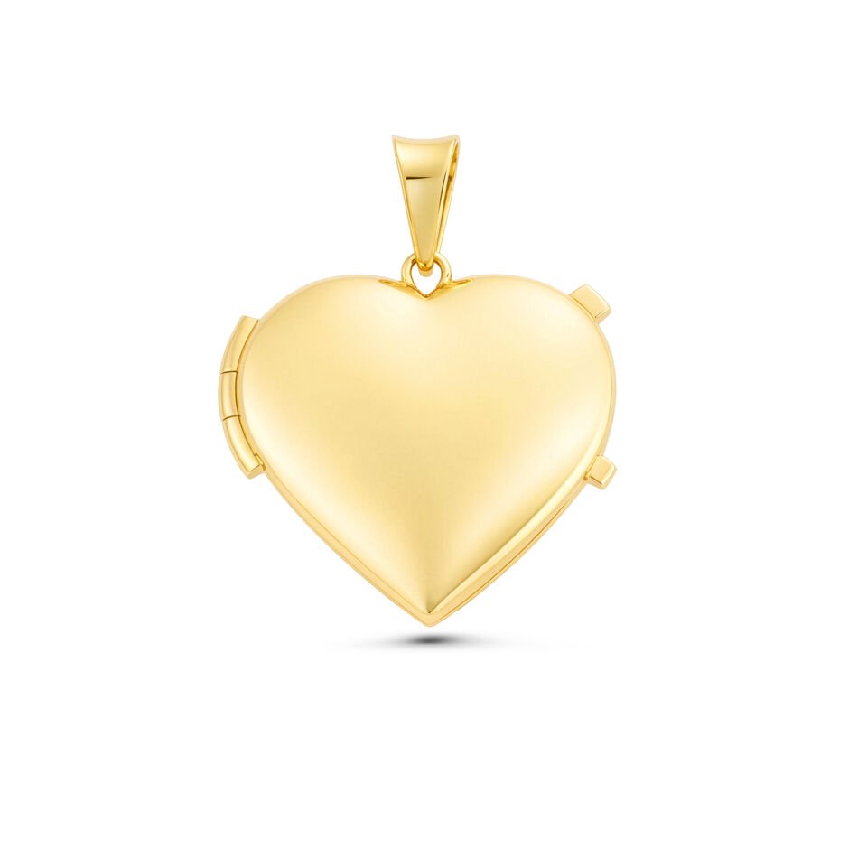 Kalp Kapaklı Kolye Ucu