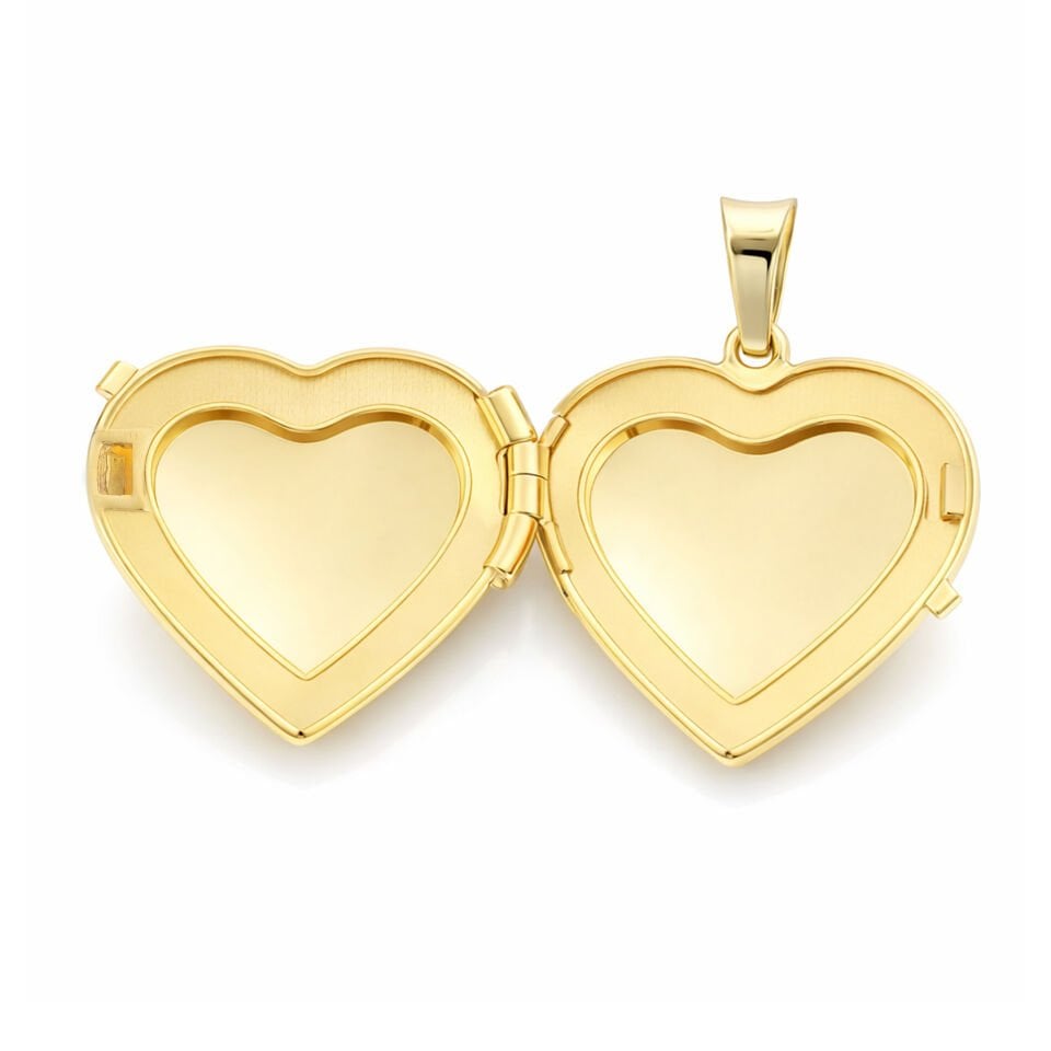 Kalp Kapaklı Kolye Ucu